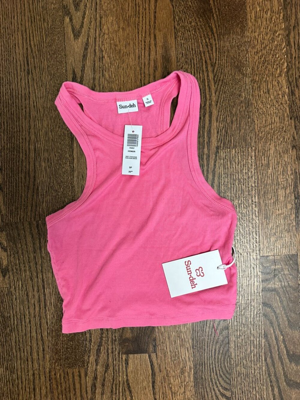 Aritzia Pink Ribbed Tank Top – Sleeveless Knit – Size SP, NWT